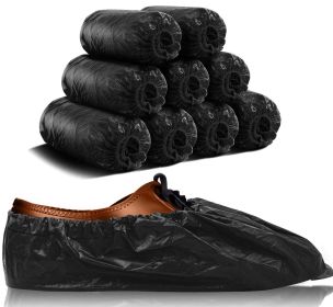 Black Indoor Shoe Covers Disposable Non Slip