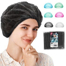 Black Disposable Bouffant Caps Medical