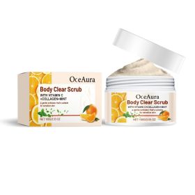 OceAura Orange Body Scrub Fresh Orange VC Exfoliating, Cleansing, nourishing and lubricating body skin Scrub