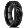 1pc Men's Ring Couple Ring Artificial Jewelry Accessories For Unisex Wedding Engagement Band Ring
