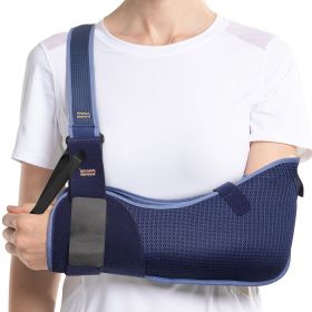 VELPEAU Arm Sling for Elbow Injury, Fracture, Dislocation Medical Shoulder Immobilizer for Sleeping, Universal for Both Arms (Color: Breathable Version, size: medium)